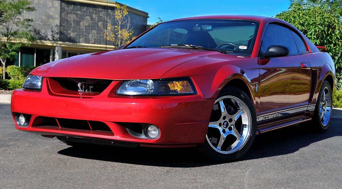 2001-Ford-Cobra-red on sunny afternoon best used cars in CO Springs