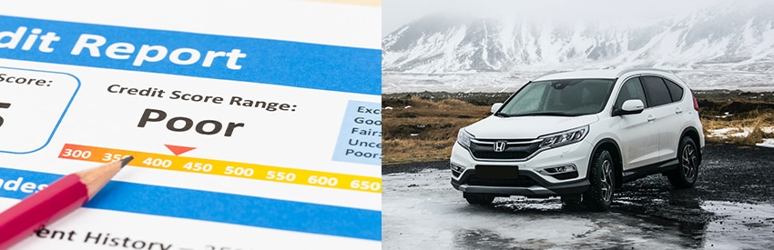 Bad-credit-report-for-auto-loan-on-SUV-in-mountains